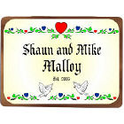Established Love Wedding Personalized Wall Sign